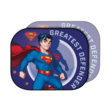 DC Superman Car Side Sun Shades with Suction Cups 44x35cm, Set of 2