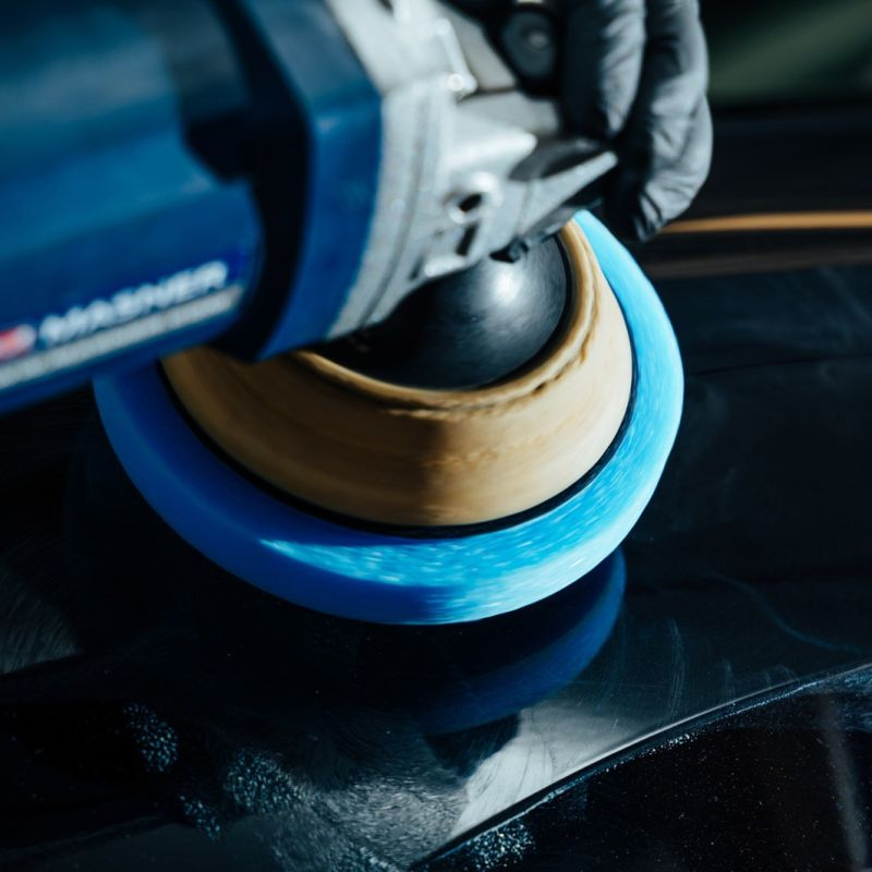 K2 Duraflex Polishing Sponge Velcro Hard Blue 150x25mm