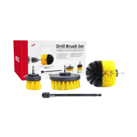 Amio Cleaning Brushes DBS-01 for Drill with Adapter, Set of 4pcs