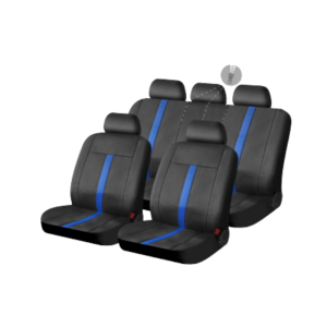 Michelin Car Seat Covers Valley 9PS-SAB – 3 Zippers Blue/Black