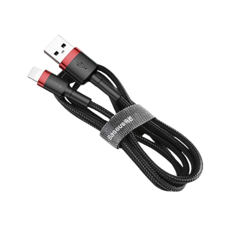 Baseus USB to Lightning Cable Cafule 2.4A 0.5m, Red/Black
