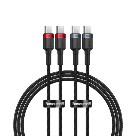 Baseus Cafule Καλώδιο USB 2.0 USB-C σε USB-C 100W, Κόκκινο, 1m