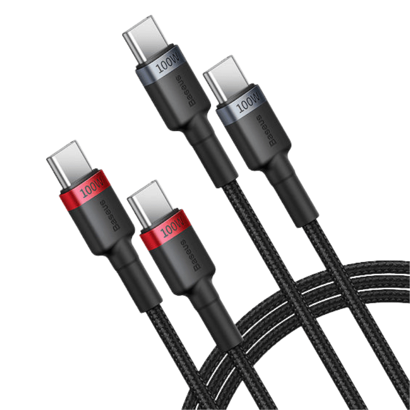 Baseus Cafule USB 2.0 USB-C to USB-C Cable 100W, Red, 1m