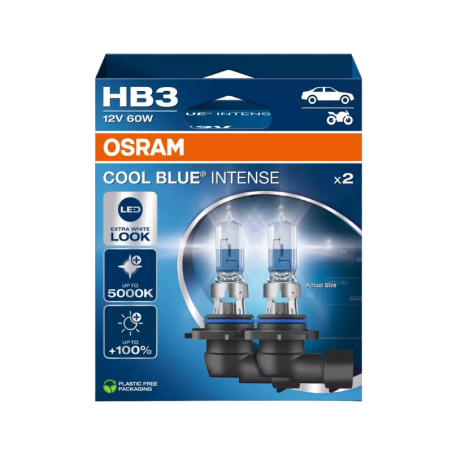 Osram HB3 12V 60W Cool Blue Intense Next Gen +100% More Light 5000K