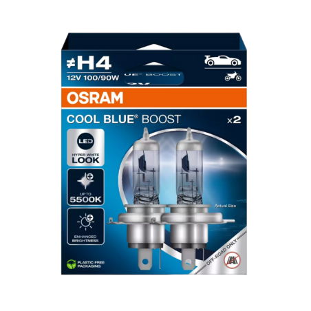 Osram H4 12V 100/90W Cool Blue Boost 5500K