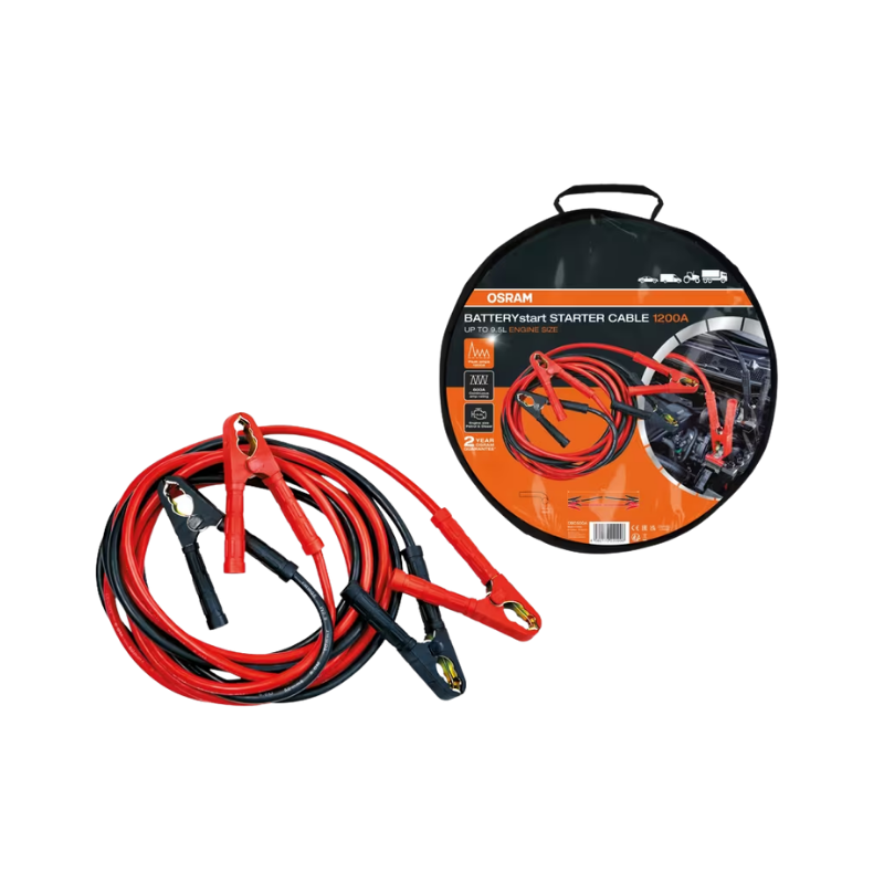 Καλώδια Εκκίνησης Osram 1200A 5m 12V/24V OSC500
