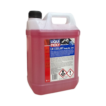 Liqui Moly LM Coolant Αντιψυκτικό Αραιωμένο -25°C Κόκκινο Χρώμα 5lt