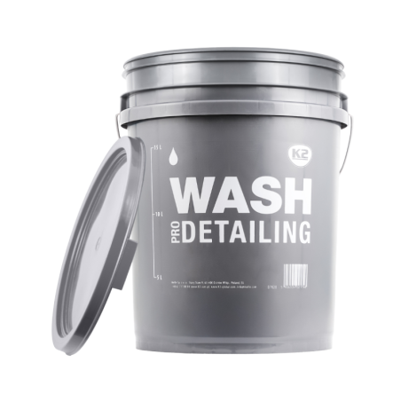 K2 Κουβάς Πλυσίματος Wash Pro Detailing Γκρι με Καπάκι, 20lt