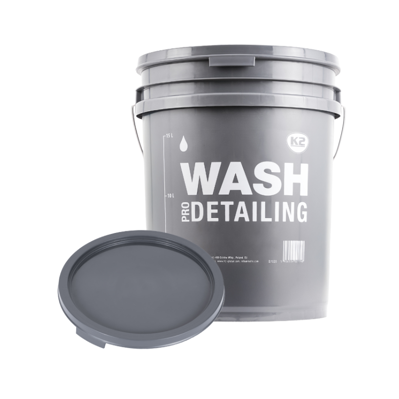 K2 Κουβάς Πλυσίματος Wash Pro Detailing Γκρι με Καπάκι, 20lt