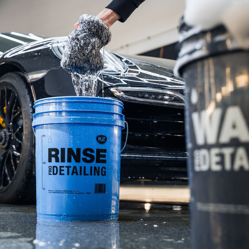 K2 Κουβάς Πλυσίματος Rinse Pro Detailing Μπλε με Καπάκι, 20lt