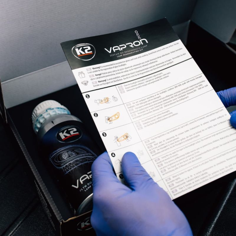 K2 Επαγγελματικό Σετ  Vapron Pro για Επιδιόρθωση Φαναριών, 600ml