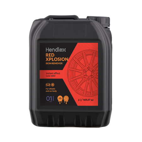 Hendlex Red Xplosion Iron Remover for Wheels and Car Body, 5lt