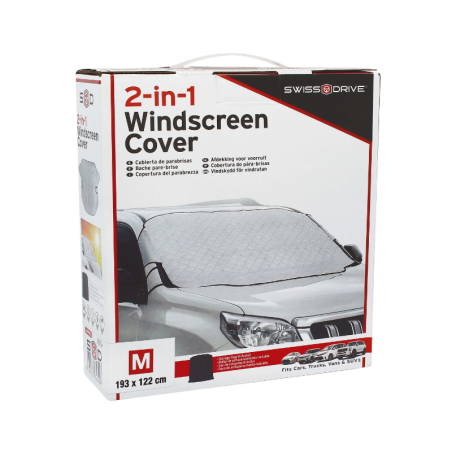 SwissDrive Κάλυπτρο Παρμπρίζ 2-in-1 για ήλιο και χιόνι, Medium 193x122cm
