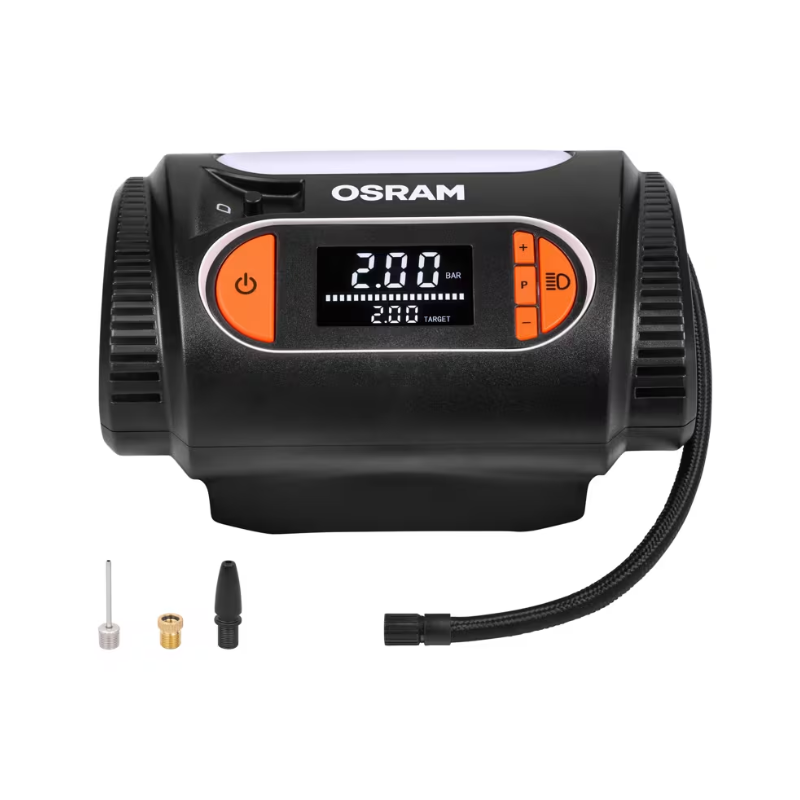 Digital Tyre Air Compressor Osram TYREinflate 2120 with LED Light, 12V DC 180W up to 6.9 bar