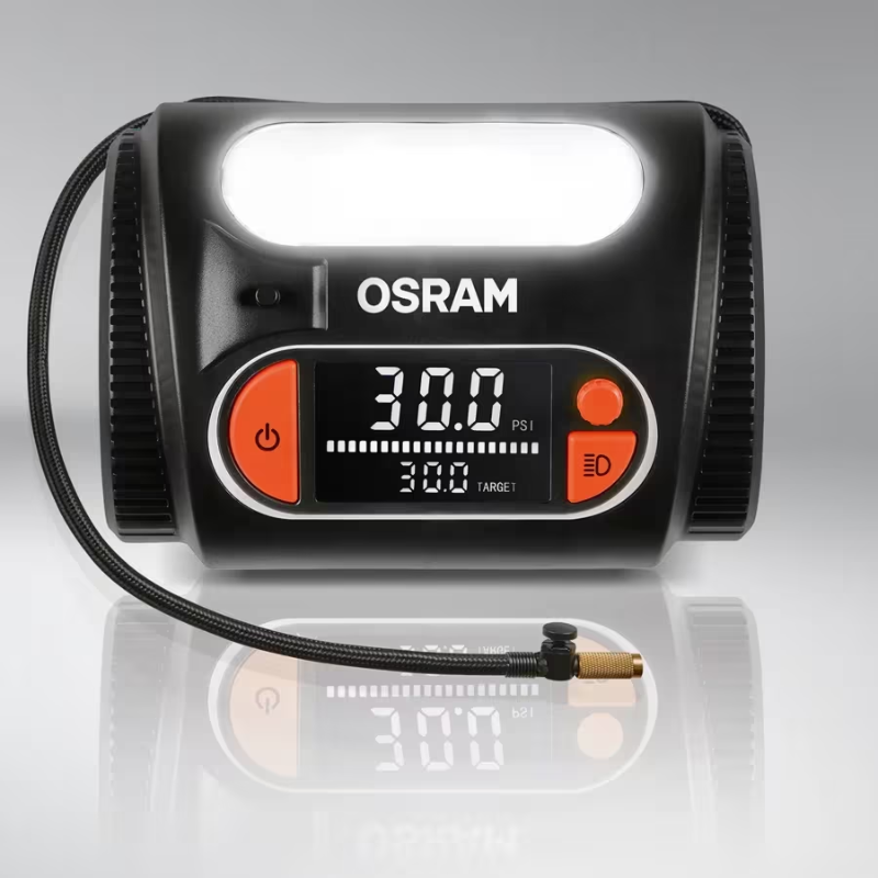 Digital Tyre Inflator Osram TYREinflate 2130 Rapid with LED Light, 12V DC 180W up to 6.9 bar