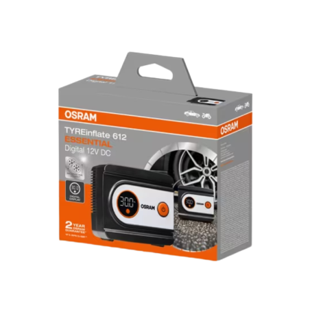 Ψηφιακό Κομπρεσέρ Αέρα Ελαστικών Osram TYREinflate 612 Essential, 12V DC 120W, έως 6.9 bar