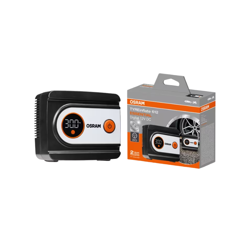 Ψηφιακό Κομπρεσέρ Αέρα Ελαστικών Osram TYREinflate 612 Essential, 12V DC 120W, έως 6.9 bar