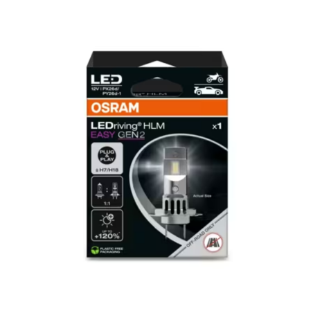 Osram H7/H18 LEDriving HLM EASY GEN, 12V 16W, 6000K, 1pc