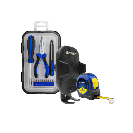 Michelin Car Accessories Package with Tool Set, Phone Holder & Measuring Tape