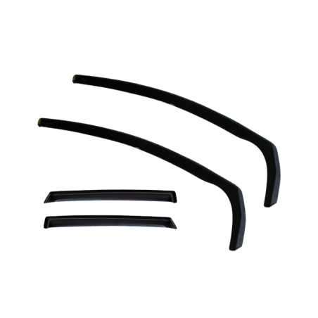Heko Wind Deflectors Set for Ford Ranger 4D, Raptor 4D 2012-2022 , 4pcs
