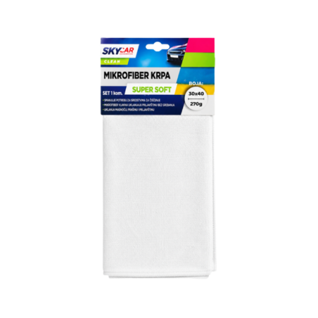 SkyCar Microfiber Cloth 270GSM, 1pc 30x40cm