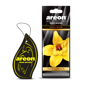 Areon Mon Areon Hanging Car Air Freshener, Vanilla Black