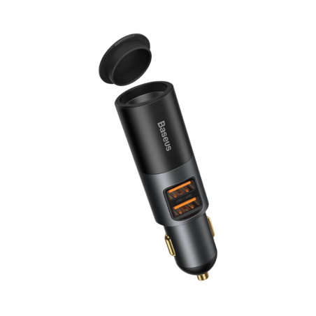 Baseus Προέκταση Αναπτήρα 12V 120W με 2x USB-A & Υποδοχή Αναπτήρα, 1τμχ
