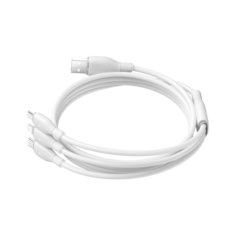 Baseus Καλώδιο Φόρτισης & Μεταφοράς Δεδομένων 3in1 USB-A 1.3m 3.5A Ultra-fast, 1τμχ
