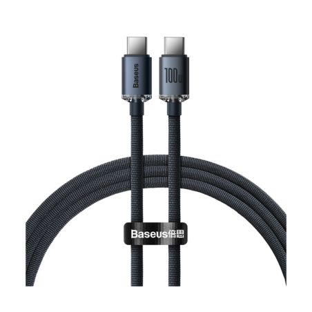 Baseus USB-C to USB-C Charging & Data Cable 1.2m 100W Crystal Shine, 1pc