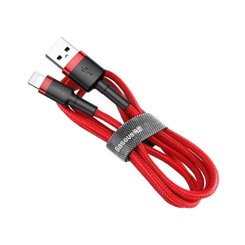 Baseus Καλώδιο Φόρτισης & Μεταφοράς Δεδομένων USB-A σε Lightning 2m 1.5A Cafule, 1τμχ