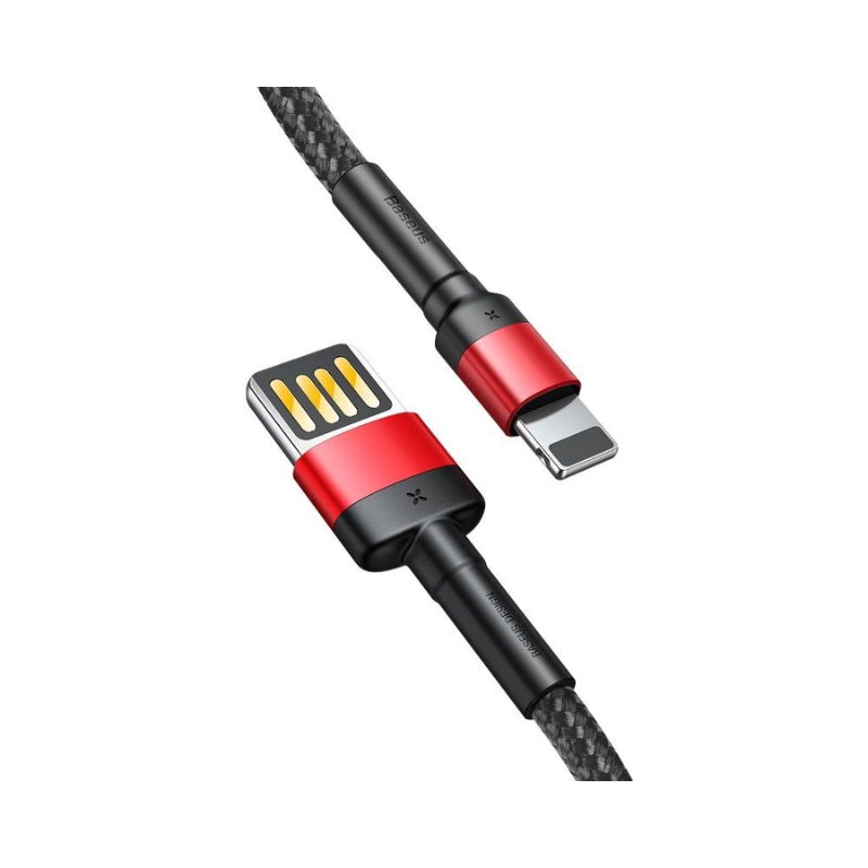 Baseus Καλώδιο Φόρτισης & Μεταφοράς Δεδομένων USB-A σε Lightning 1m 2.4A Cafule, 1τμχ