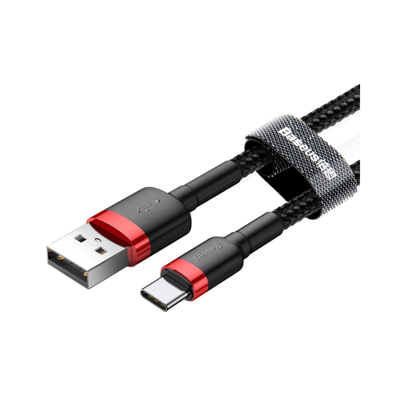 Baseus USB-A to USB-C Charging & Data Cable 0.5m 3A Cafule, 1pc