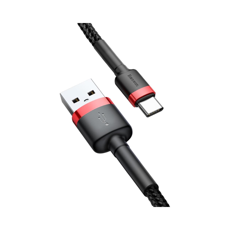 Baseus Καλώδιο Φόρτισης & Μεταφοράς Δεδομένων USB-A σε USB-C 0.5m 3A Cafule, 1τμχ
