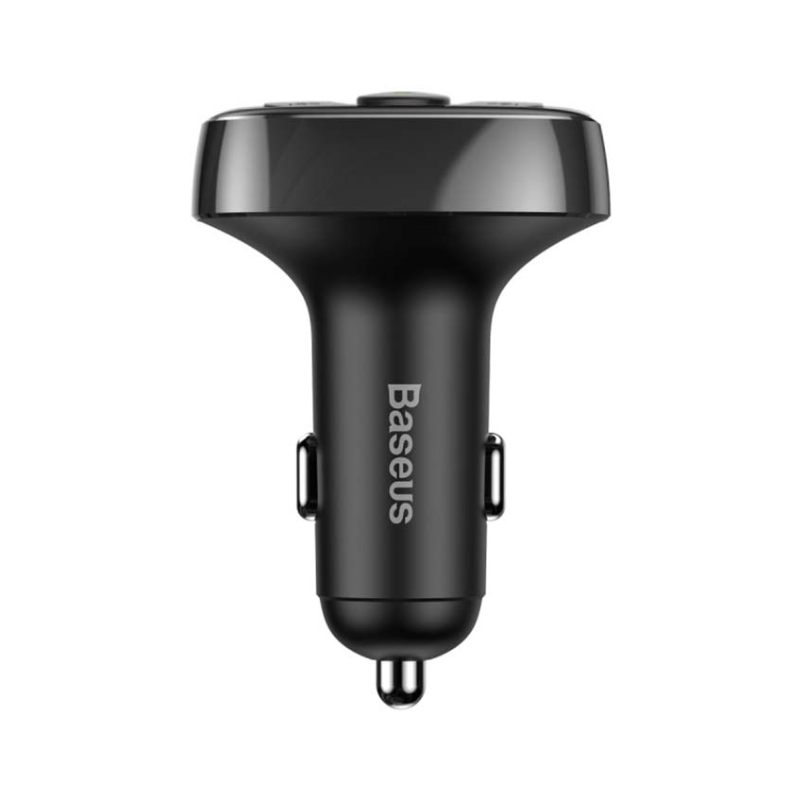 Baseus FM Transmitter Αυτοκινήτου MP3 Wireless 17W με 2x USB-A, QC, 3.4A & Υποδοχή TF/Micro SD T-Typed S-09A, 1τμχ