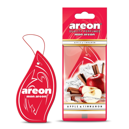 Areon Mon Areon Hanging Car Air Freshener, Apple - Cinammon