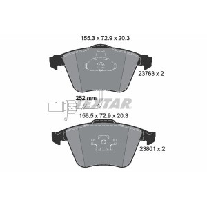 Brake Pad Set, disc brake TEXTAR 2376302