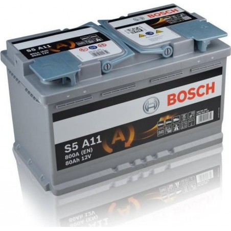 Bosch Car Battery S5A11 12V 80Ah 800A - AGM -Start.Stop