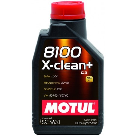 Motul 8100 X-Clean + 5W30 C3 1lt