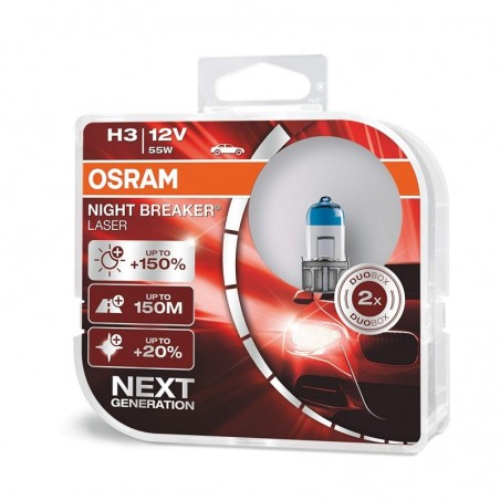 Osram H3 12V 55W Night Breaker Laser +150% More Light