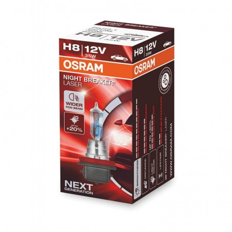 Λάμπα Osram H8 12V 35W Night Breaker Laser 64212NL