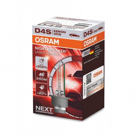 Λάμπα Osram D4S 35W Xenarc Night Breaker Laser +200% Περισσότερο Φως 66440XNL