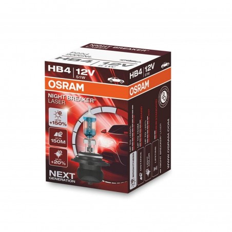 Λάμπα Osram HB4 12V 51W Night Breaker Laser +150% Περισσότερο Φως 9006NL