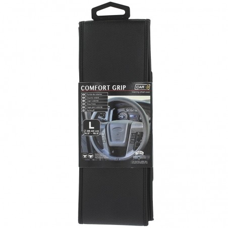 Steering Wheel Cover 'Comfort Grip' Black Perforated 39-40cm