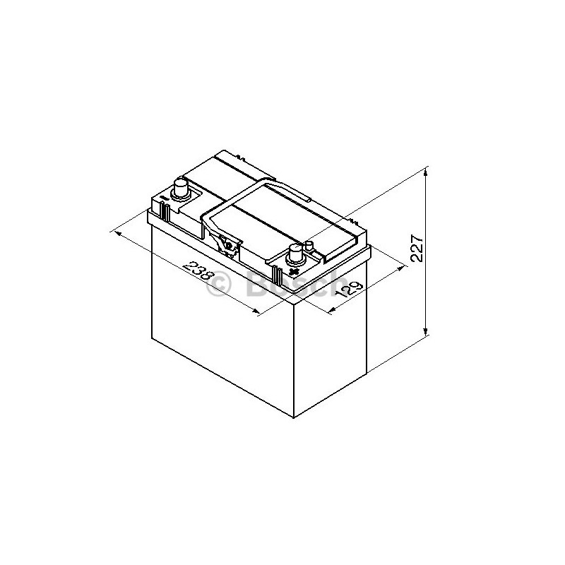 Bosch Car Battery S4020 12V 45Ah-330EN