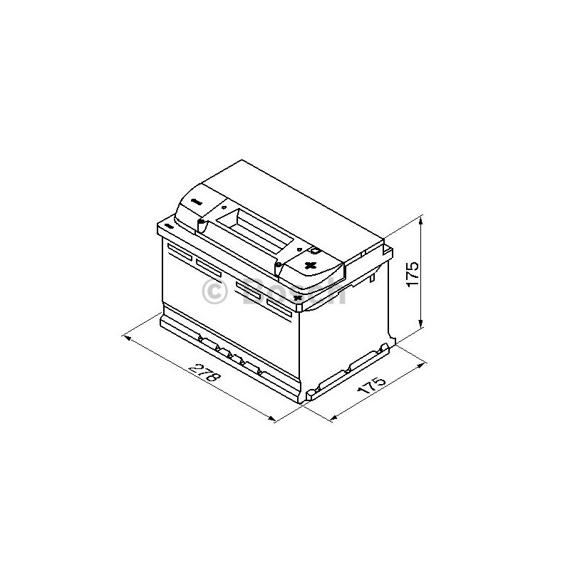 Bosch Car Battery S4007 12V 72Ah-680EN