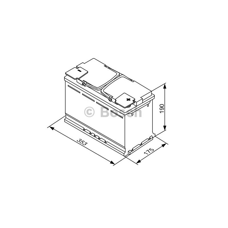Bosch Car Battery S5A13 95Ah 850EN-AGM-Start.Stop