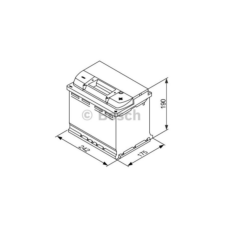 Bosch Car Battery S4E05 12V 60Ah 560A - Efb -Start.Stop