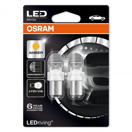 Osram P21/5W 12V 2W Ledriving Amber 1557YE-02B