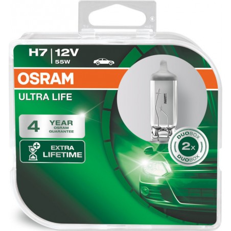 Λάμπες Osram H7 12V 55W Ultra Life 64210ULT-HCB
