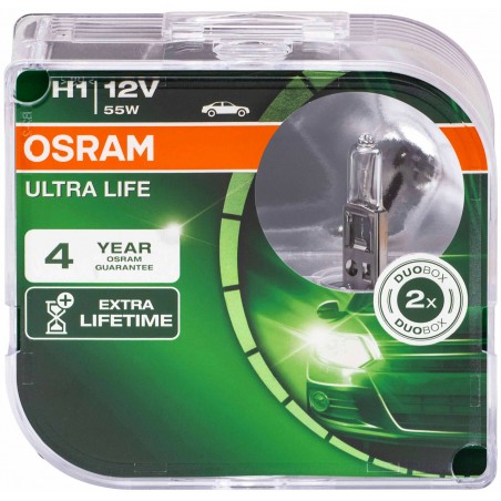 Λάμπες Osram H1 12V 55W Ultra Life  64150ULT-HCB